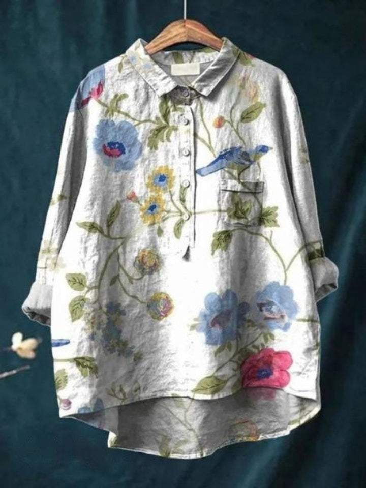 Romantische Vintage-Bluse in Blumenmuster 6