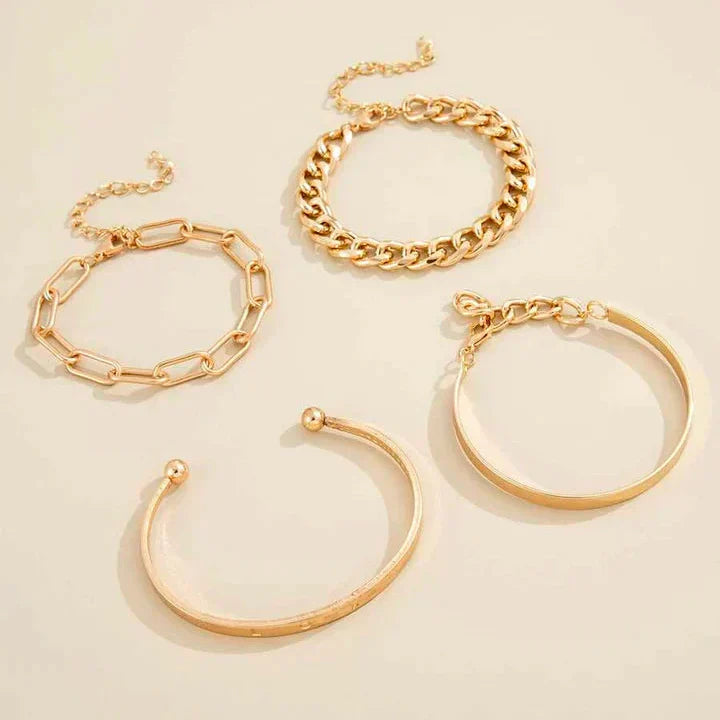 Anspruchsvolles Elan Mercer Armband Set aus Weißgoldfarben