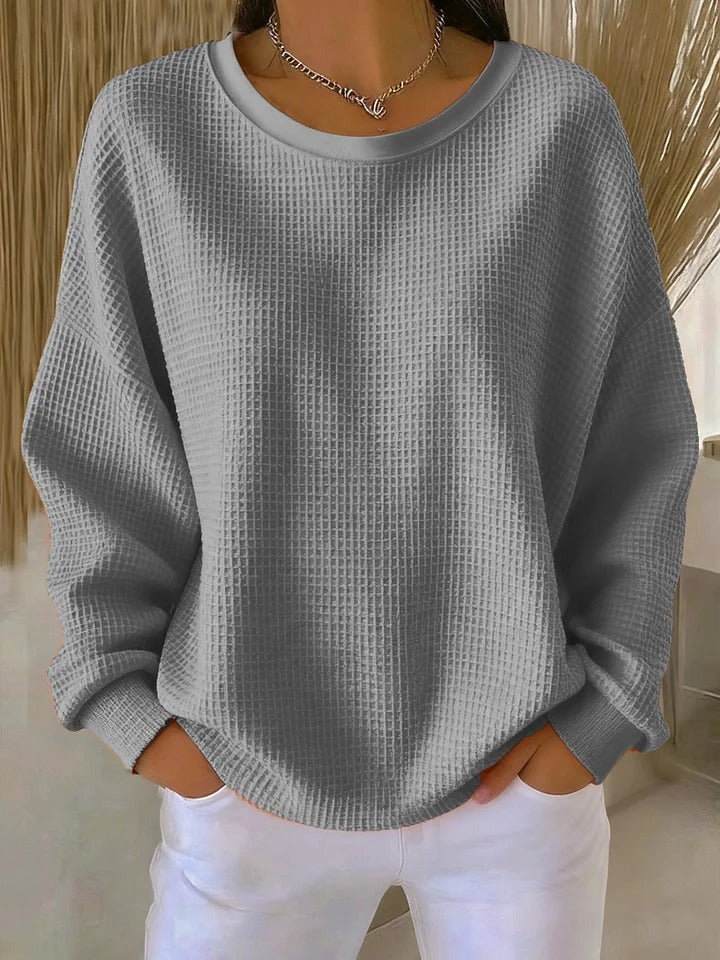 Sanfter Alltags-Pullover in Grau