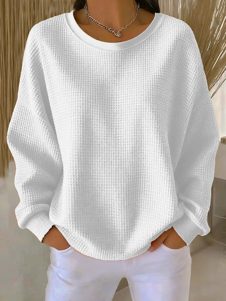 Sanfter Alltags-Pullover in Weiß
