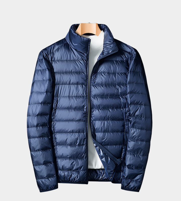 Schlanke Steppjacke für Herbst und Freizeit in Dunkelblau