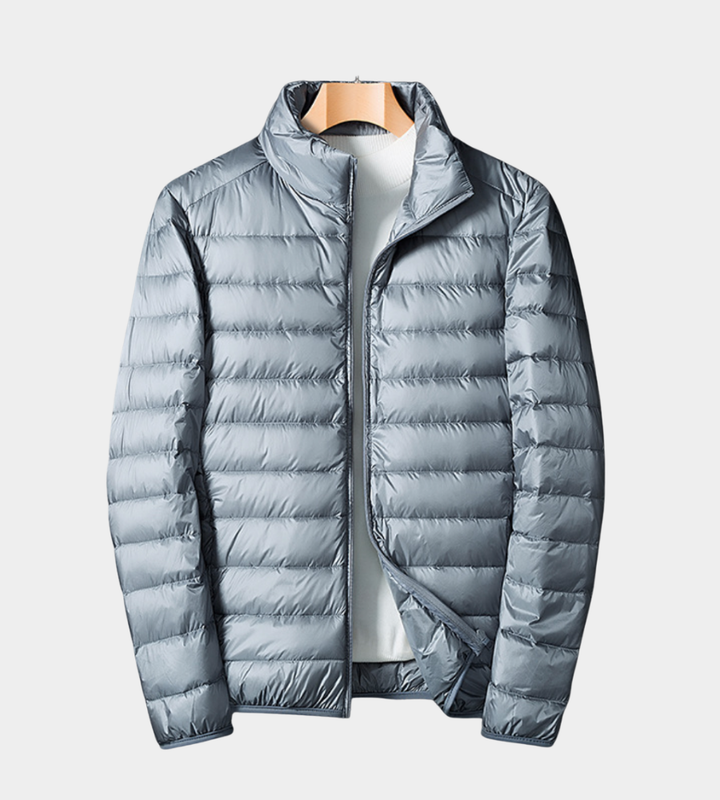 Schlanke Steppjacke für Herbst und Freizeit in Grau