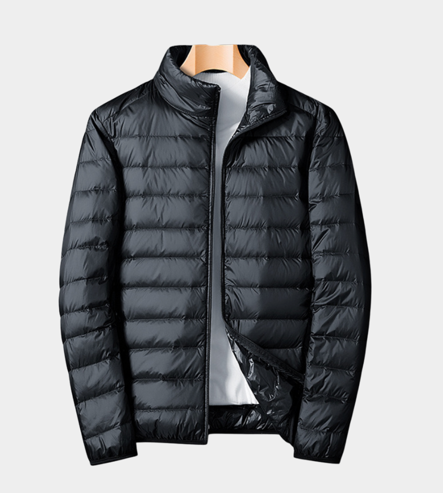 Schlanke Steppjacke für Herbst und Freizeit in Schwarz