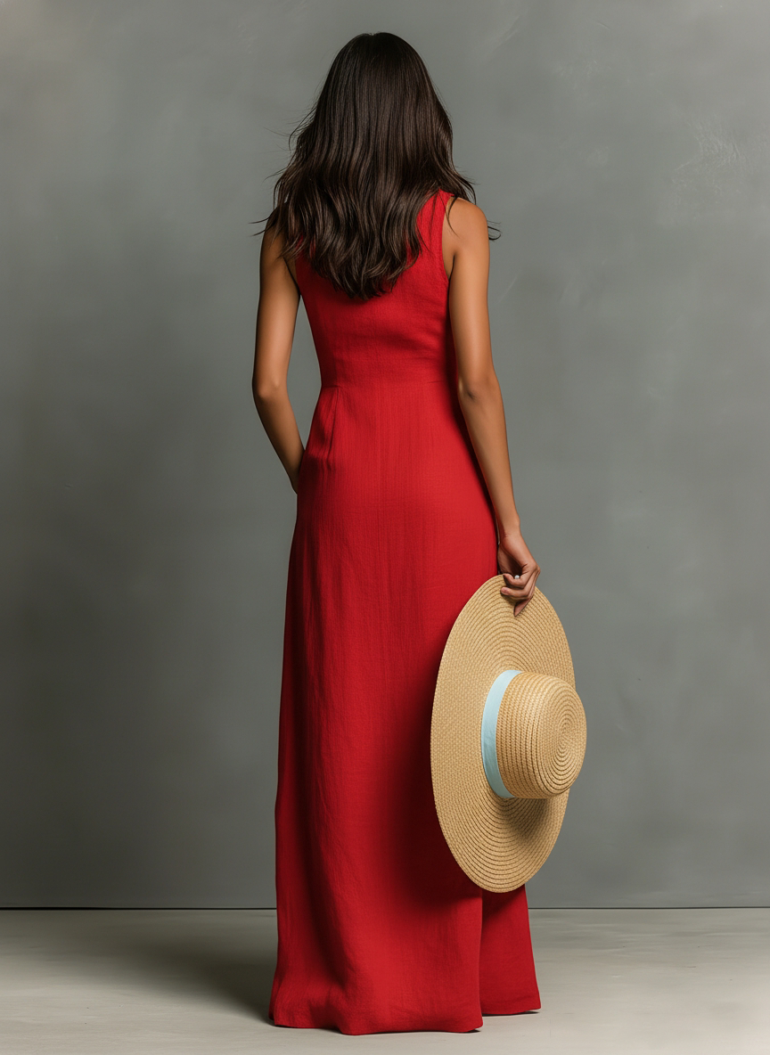 Schlichtes Herbst-Maxikleid (2)