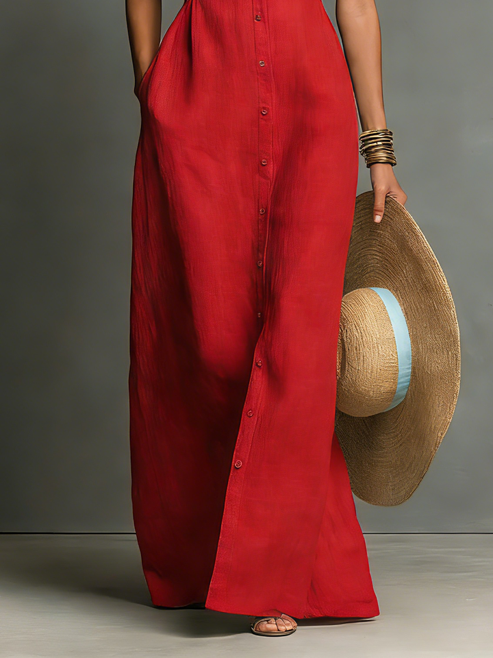 Schlichtes Herbst-Maxikleid (6)