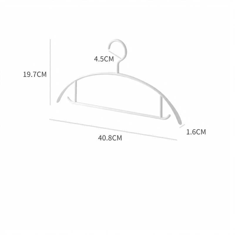 Schulterschonende Kunststoff-Kleiderbügel für Hochzeitsgast Kleider in Kleiderbügel 10er Basic