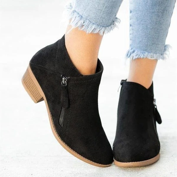 Stabile Damen Stiefelette mit Blockabsatz für Alltag (2)