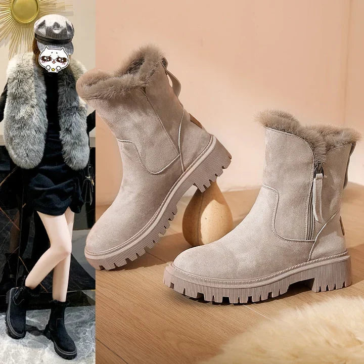 Stiefeletten Damen mit Wolle für Winter (5)