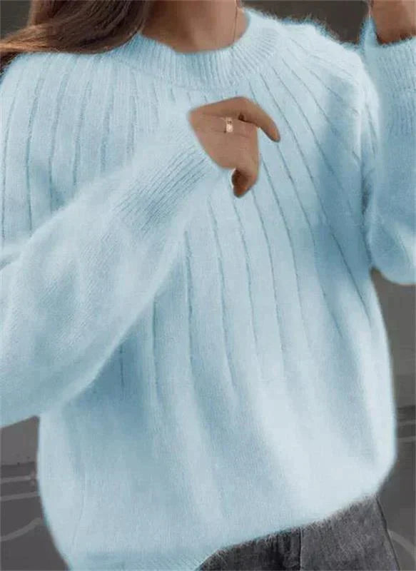 Strickjacke Damen Lang elegant Kaschmir in Hellblau