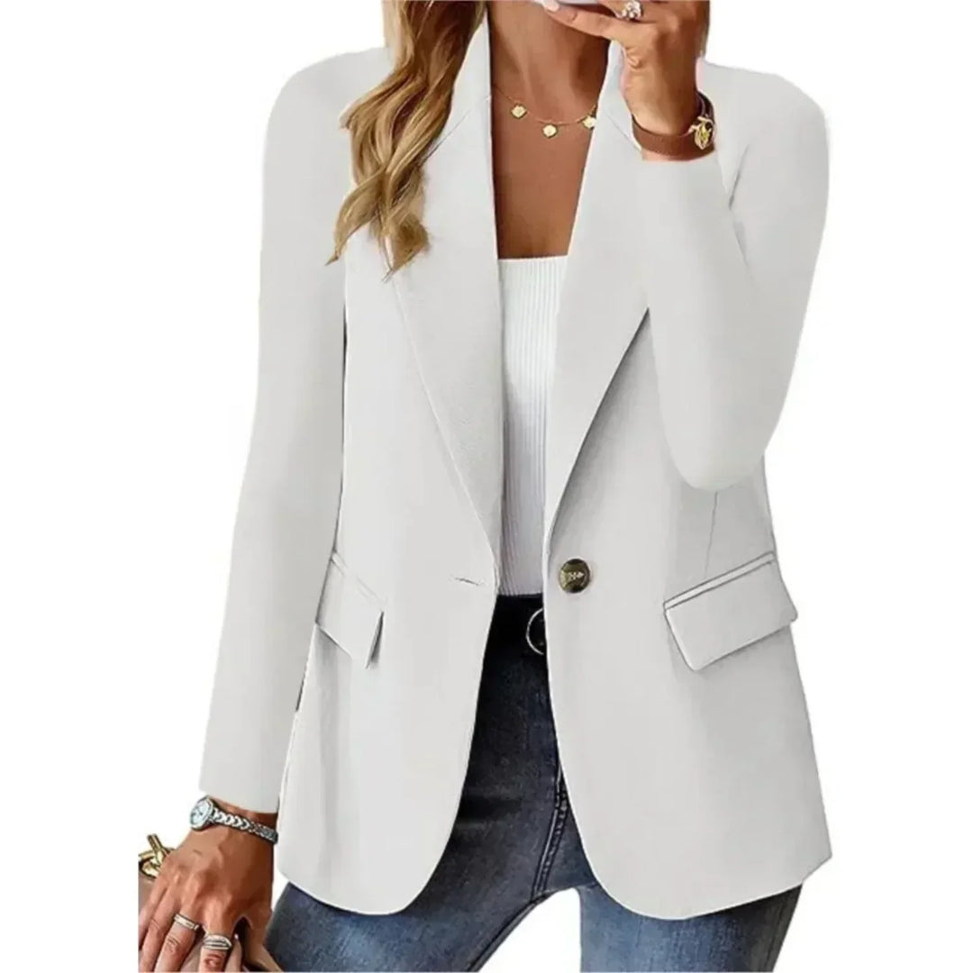 Strukturierter Business-Blazer in Weiß