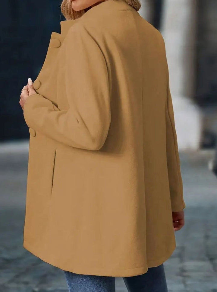 Taillierte Damen Winterjacke für den Alltag in Creme 11