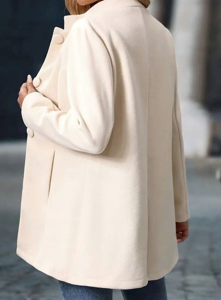 Taillierte Damen Winterjacke für den Alltag in Creme 4