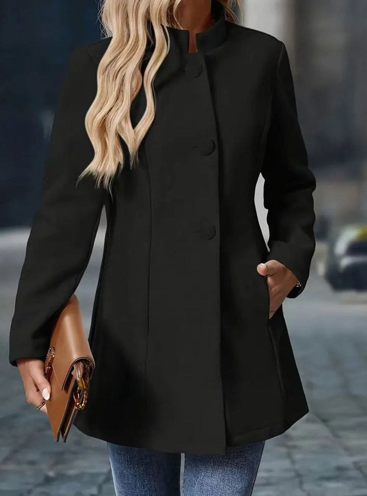 Taillierte Damen Winterjacke für den Alltag in Creme 7