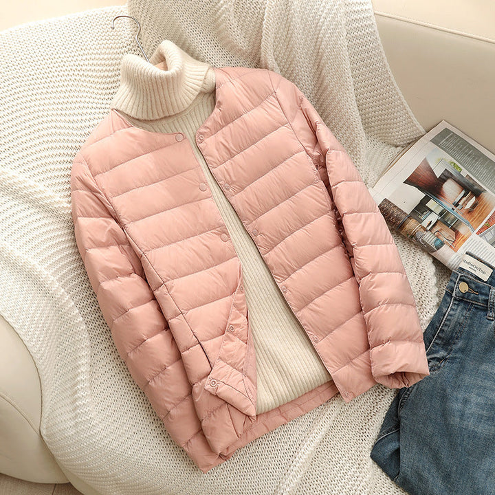 Taillierte Damen Winterjacke mit feiner Steppung (2)