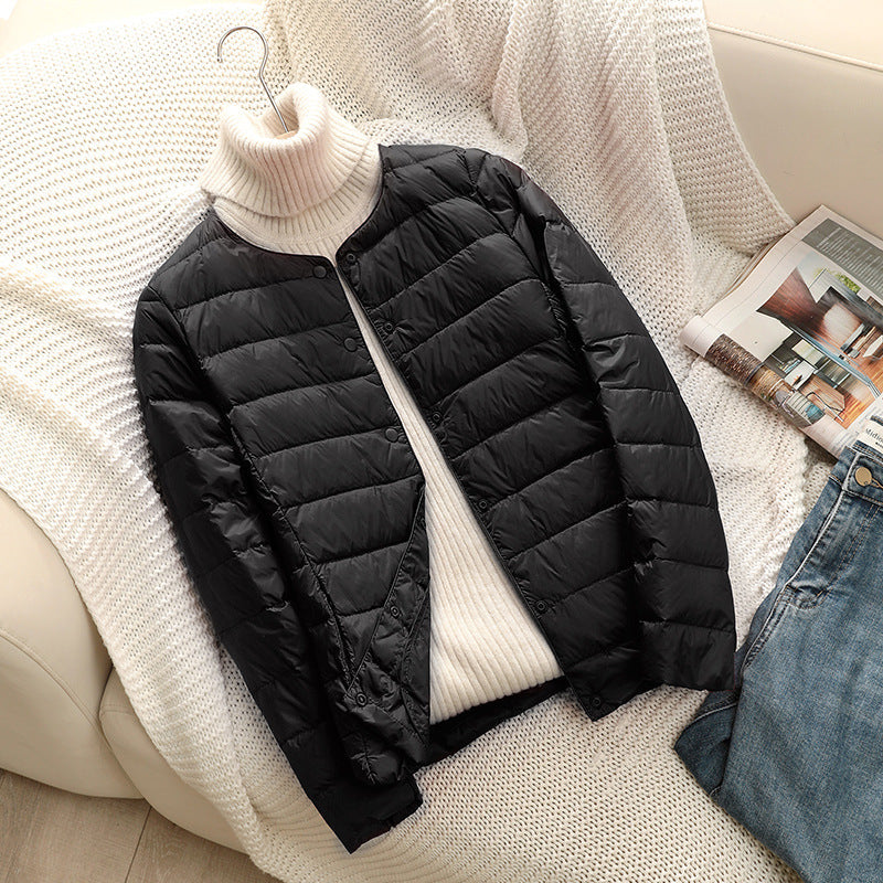 Taillierte Damen Winterjacke mit feiner Steppung (3)