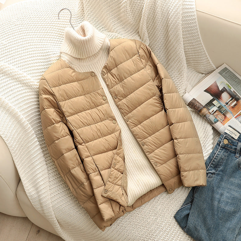 Taillierte Damen Winterjacke mit feiner Steppung (4)