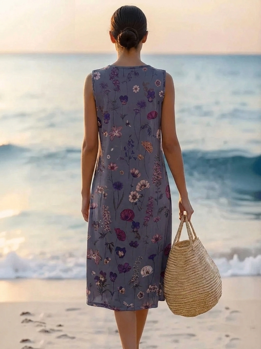 Theresa™ Elegantes Blüten Midikleid (3)
