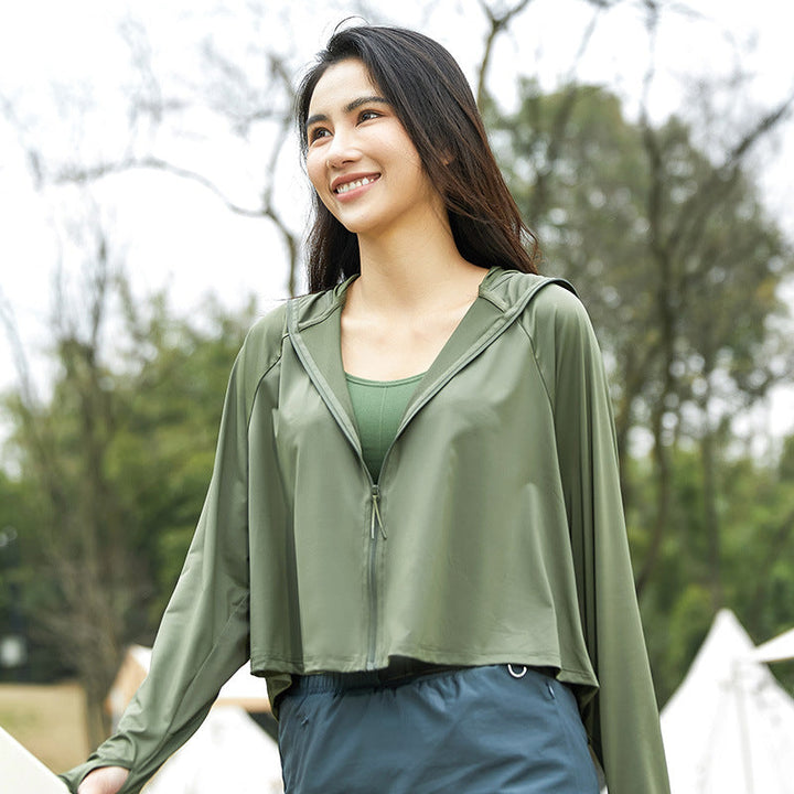 Ultraleichte Damen Winterjacke mit Kapuze für Outdoor in Teichgrün