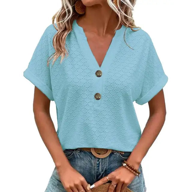 Vielseitige Alltags-Bluse in Blau