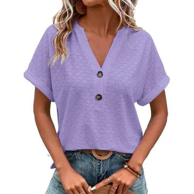 Vielseitige Alltags-Bluse in Lila