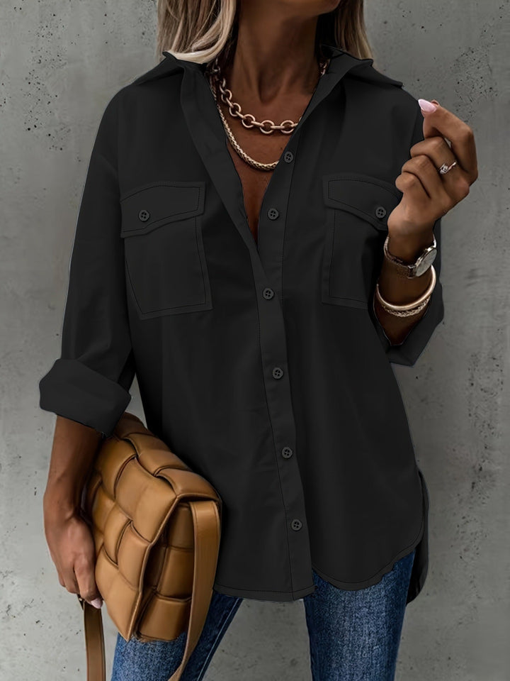 Vielseitige Business-Bluse in Schwarz