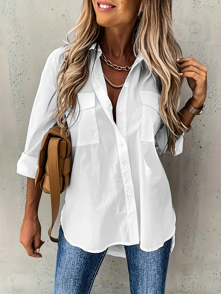 Vielseitige Business-Bluse in Weiß