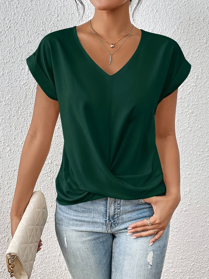 Vielseitige Damen Bluse für Alltag und Abend in Grün