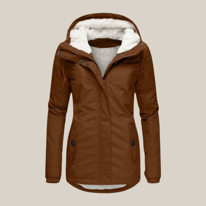 Warme Damen Jacke für Herbst gefüttert (11)