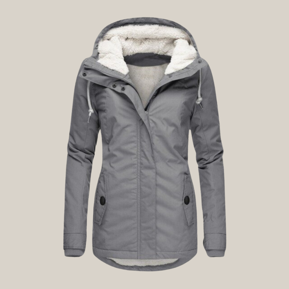 Warme Damen Jacke für Herbst gefüttert (2)