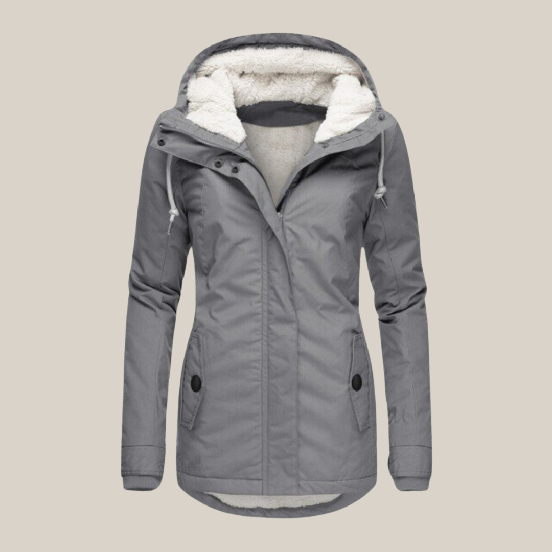 Warme Damen Jacke für Herbst gefüttert (2)