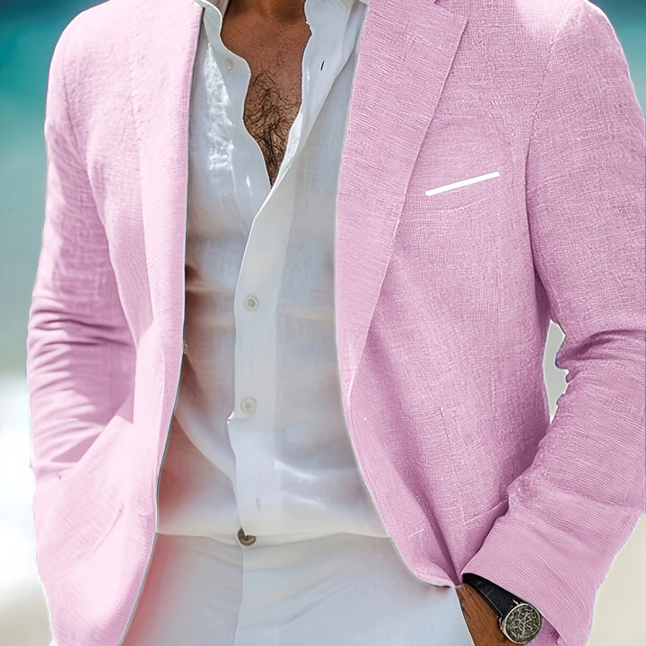 Warme Damen Winterjacke im taillierten Blazer-Stil in Pale Pinkish Gray