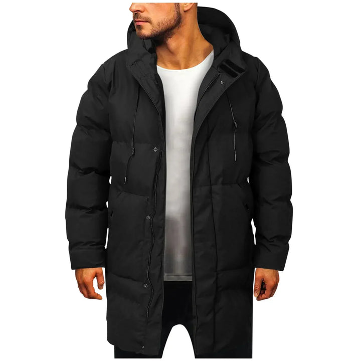 Warme Herren Übergangsjacke für den Herbst in Schwarz