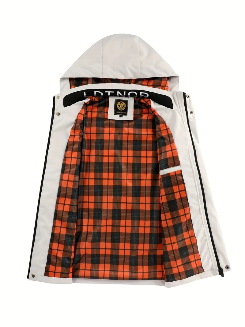 Wasserdichte Herren Jacke mit Kapuze für Herbst (10)