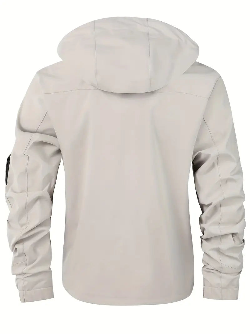 Wasserdichte Herren Jacke mit Kapuze für Herbst (9)