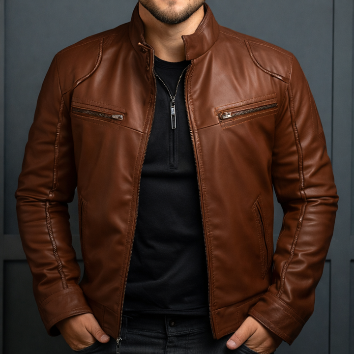 Wasserdichte Herren Parka für Herbst in Braun