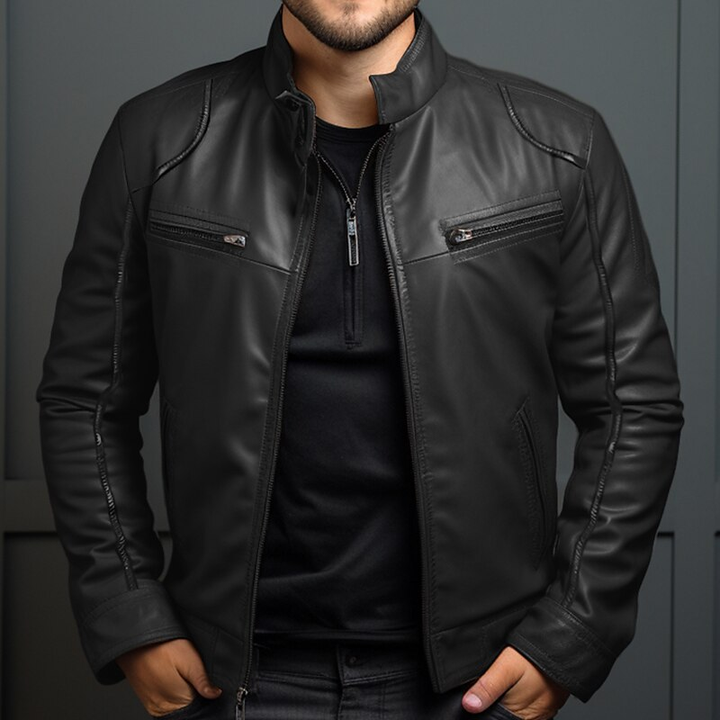 Wasserdichte Herren Parka für Herbst in Schwarz