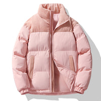 Julia | Wattierte Damen Winterjacke mit Cord-Elementen