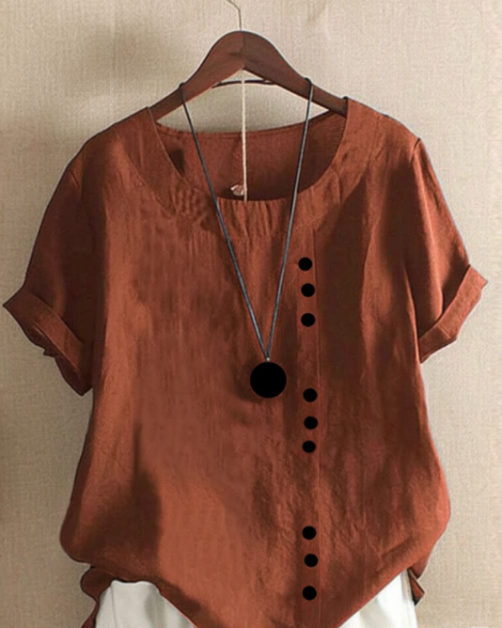 Weiche Alltags-Bluse in Braun