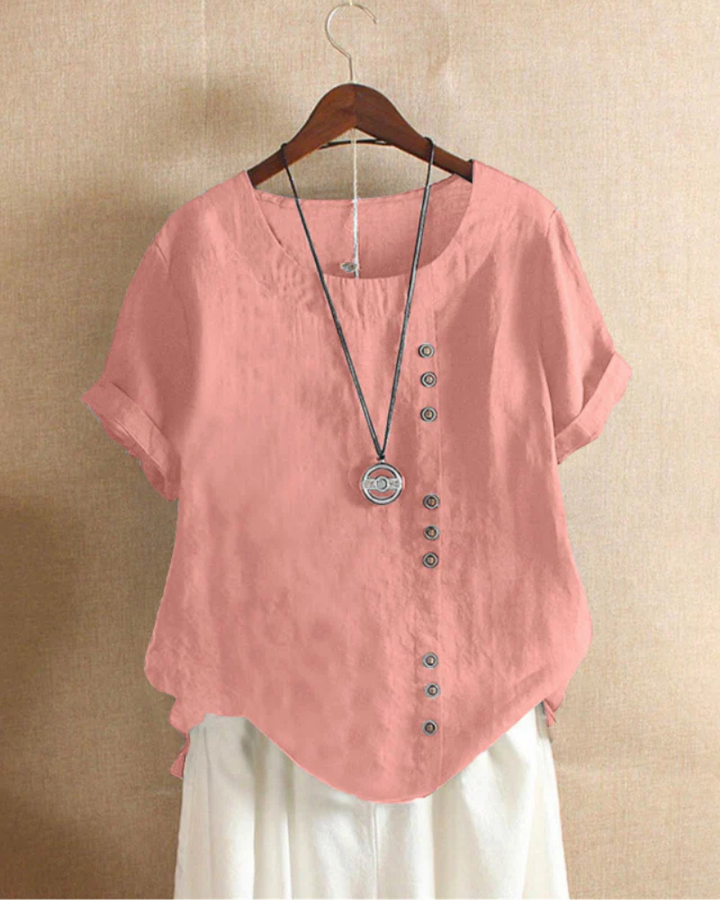 Weiche Alltags-Bluse in Rosa