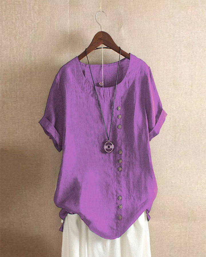 Weiche Alltags-Bluse in Violett
