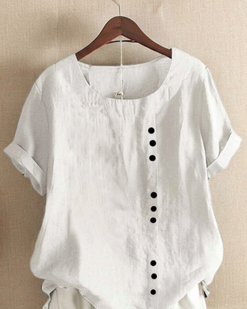Weiche Alltags-Bluse in Weiß