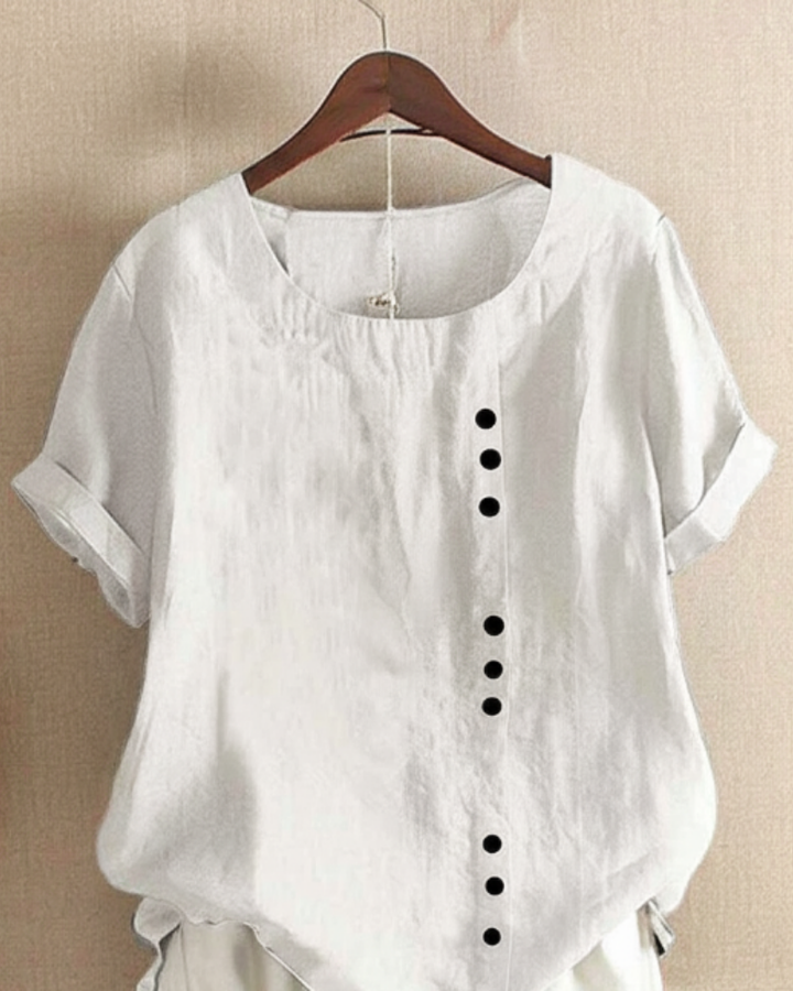 Weiche Alltags-Bluse in Weiß