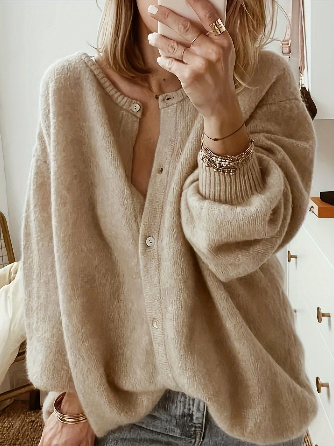 Weiche Damen Winterjacke im Oversized-Stil