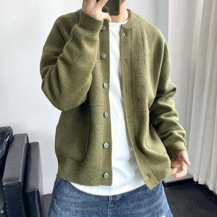 Weicher Cardigan zum mühelosen Layering in Grün
