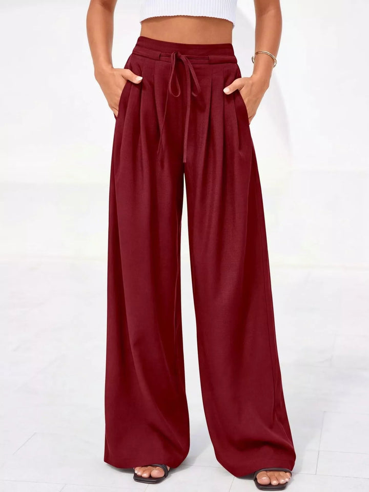 Weiße Damen Thermohose mit hoher Taille (11)