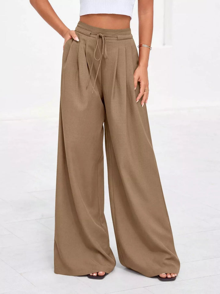Weiße Damen Thermohose mit hoher Taille (14)