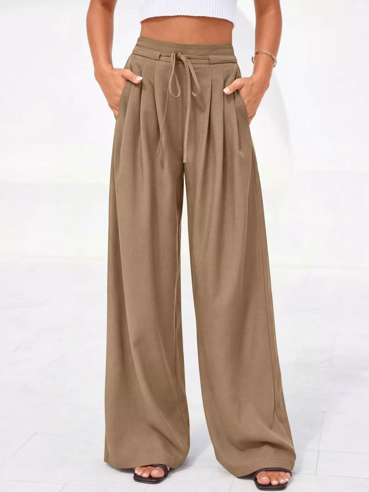 Weiße Damen Thermohose mit hoher Taille (15)
