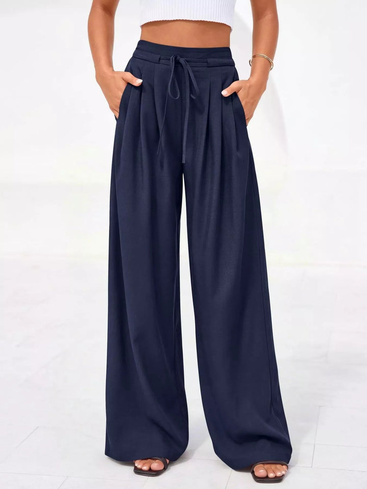 Weiße Damen Thermohose mit hoher Taille (18)