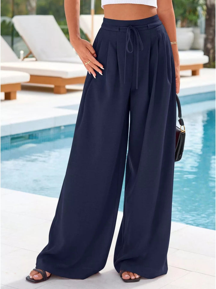 Weiße Damen Thermohose mit hoher Taille (19)
