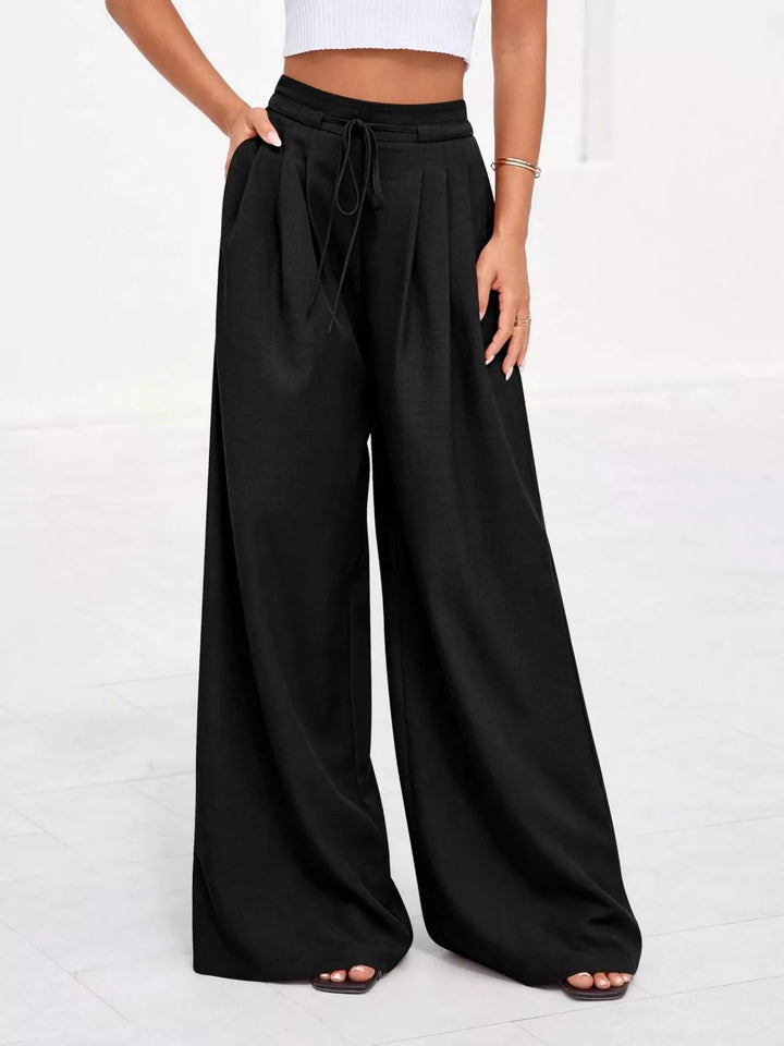 Weiße Damen Thermohose mit hoher Taille (7)